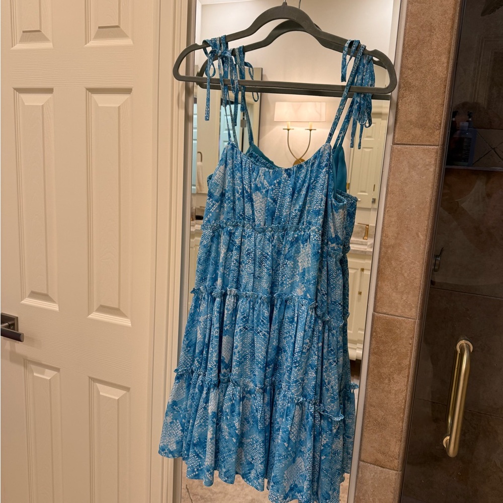 Buddy Love Blue Patterned Dress